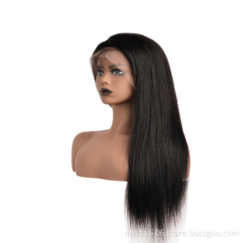 100%  Brazilian Human Hair Wig Silky Straight Wave Hair Wigs For Black Women, Wholesale 100% virgin hair wigs
